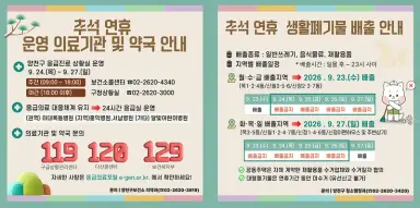 양천구, 추석연휴 구민 일상 지킨다…안전·민생·생활 종합대책 가동